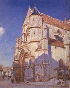 Alfred Sisley The Church at Moret oil painting reproduction